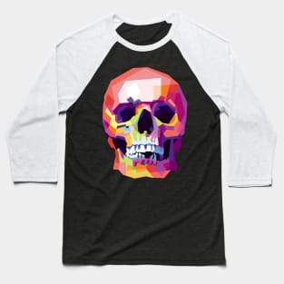 Colorful skull Baseball T-Shirt